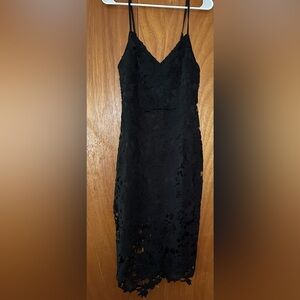 Black Midi Cocktail Dress